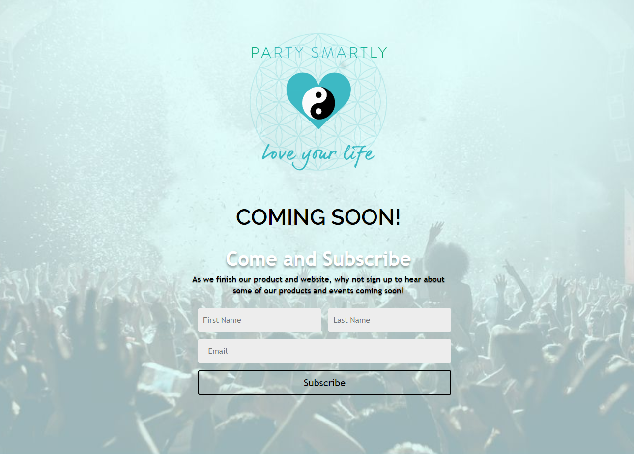 Party-Smartly-Worldwide-Landing Page