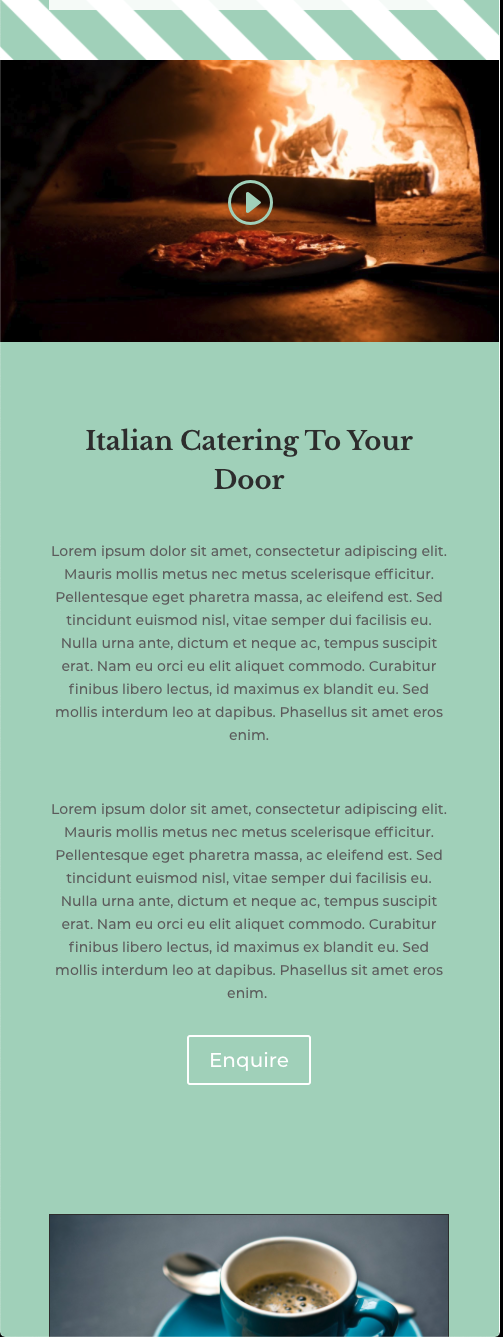 Italian Deli and Restaurant Template Mobile Video